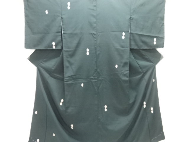 大正ロマン　壷模様織り出しお召着物